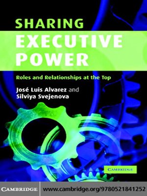 cover image of Sharing Executive Power